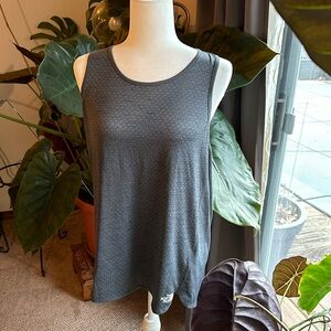 North Face women’s racerback charcoal gray Large Tank top